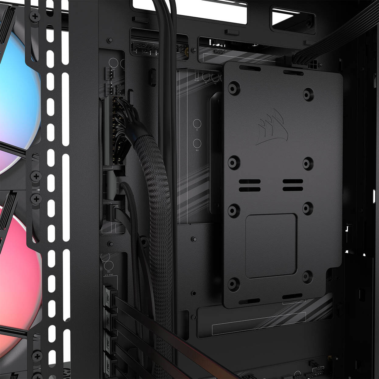 Corsair 3500X RS-R PC Case, Mid-Tower, E-ATX, RGB, Tempered Glass - black : image 10