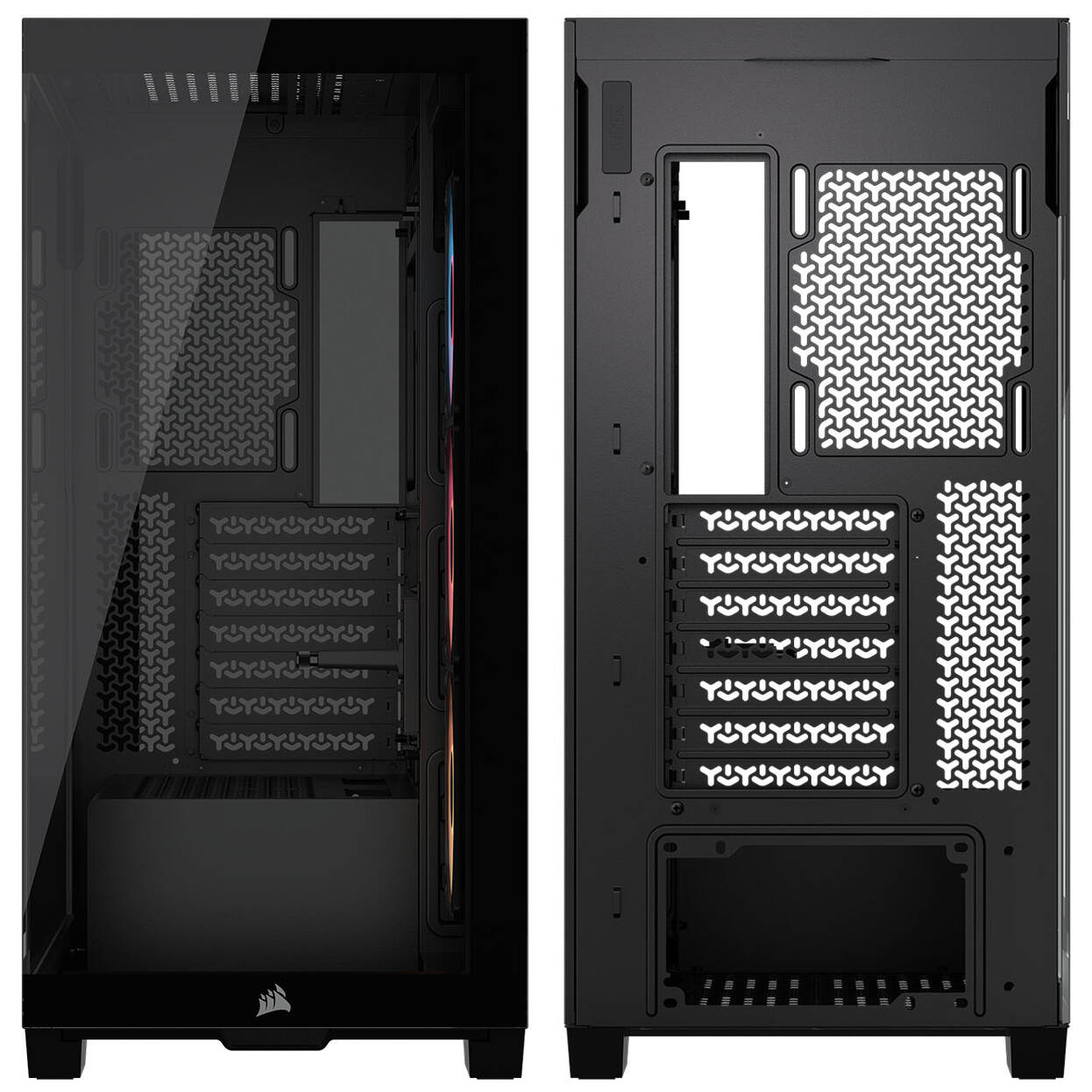 Corsair 3500X RS-R PC Case, Mid-Tower, E-ATX, RGB, Tempered Glass - black : image 7