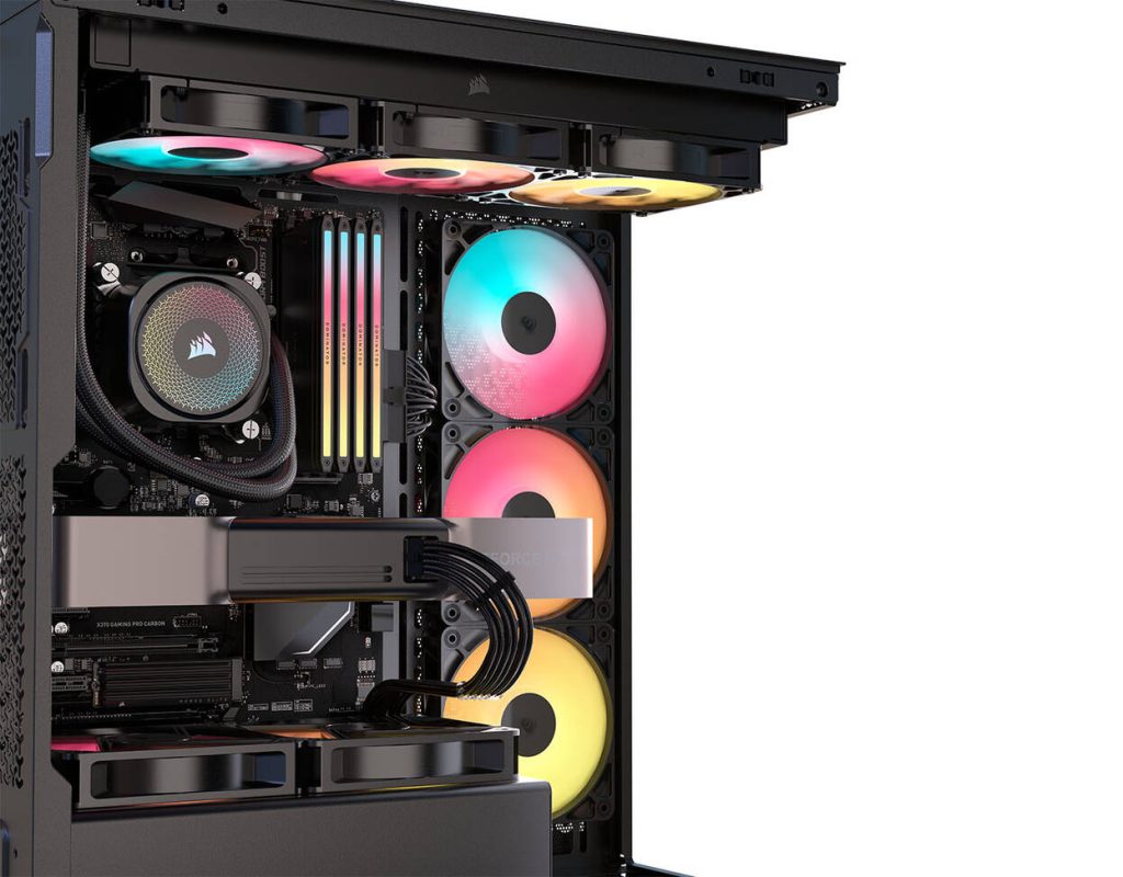 Corsair 3500X RS-R PC Case, Mid-Tower, E-ATX, RGB, Tempered Glass - black : image 8