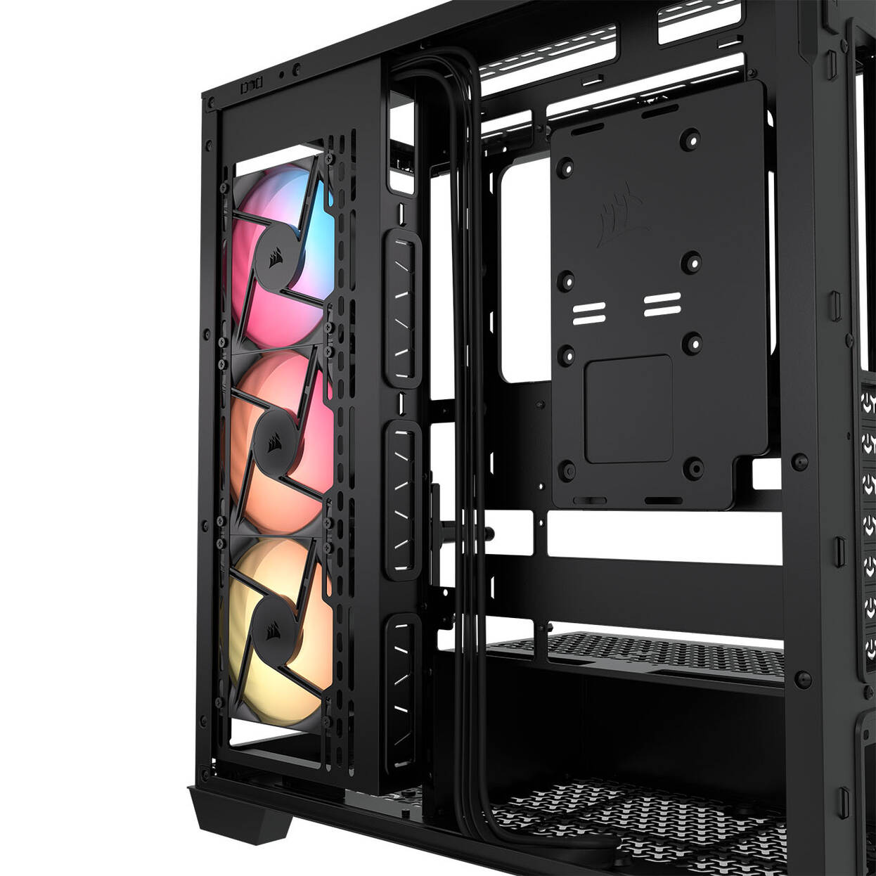 Corsair 3500X RS-R PC Case, Mid-Tower, E-ATX, RGB, Tempered Glass - black : image 9