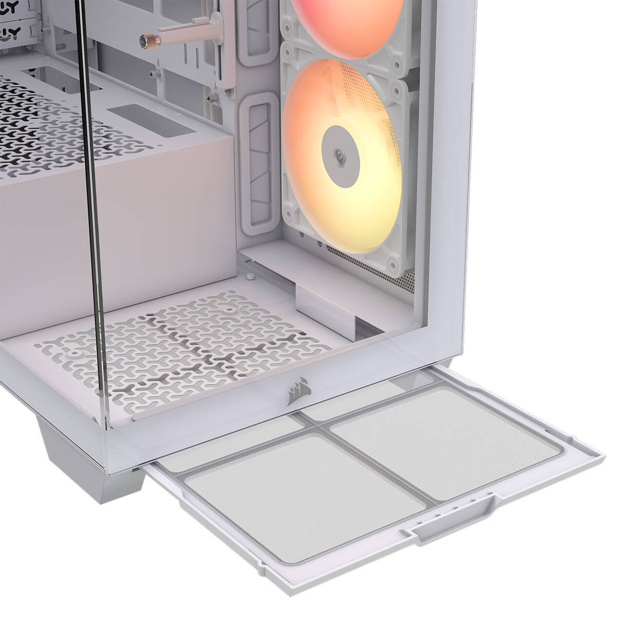 Corsair 3500X RS-R PC Case, Mid-Tower, E-ATX, RGB, Tempered Glass - white