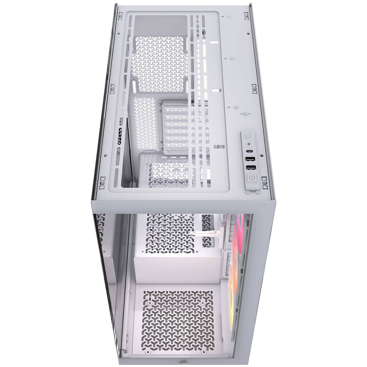 Corsair 3500X RS-R PC Case, Mid-Tower, E-ATX, RGB, Tempered Glass - white