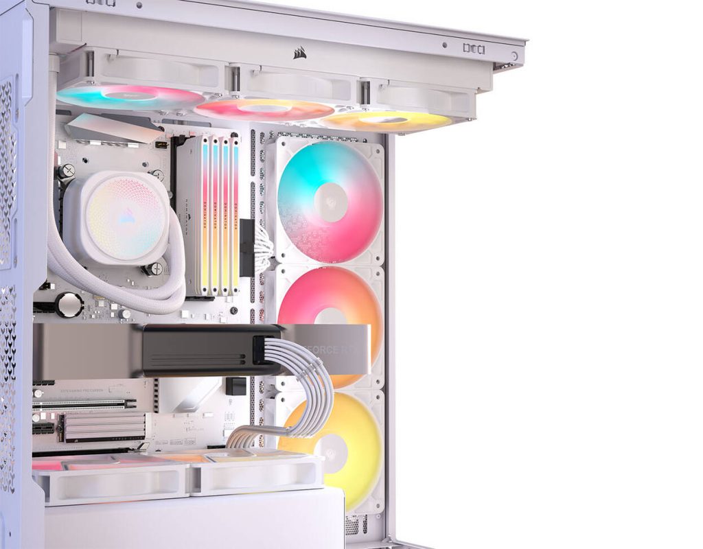 Corsair 3500X RS-R PC Case, Mid-Tower, E-ATX, RGB, Tempered Glass - white