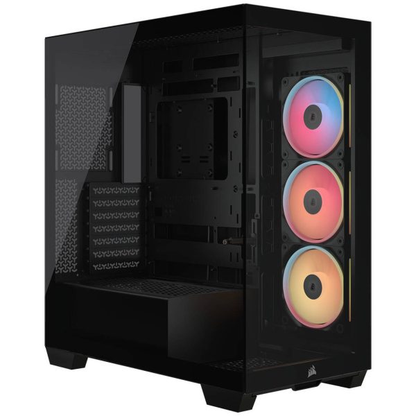 Corsair 3500X LX-R PC Case, Mid Tower, E-ATX, RGB, Tempered Glass – black