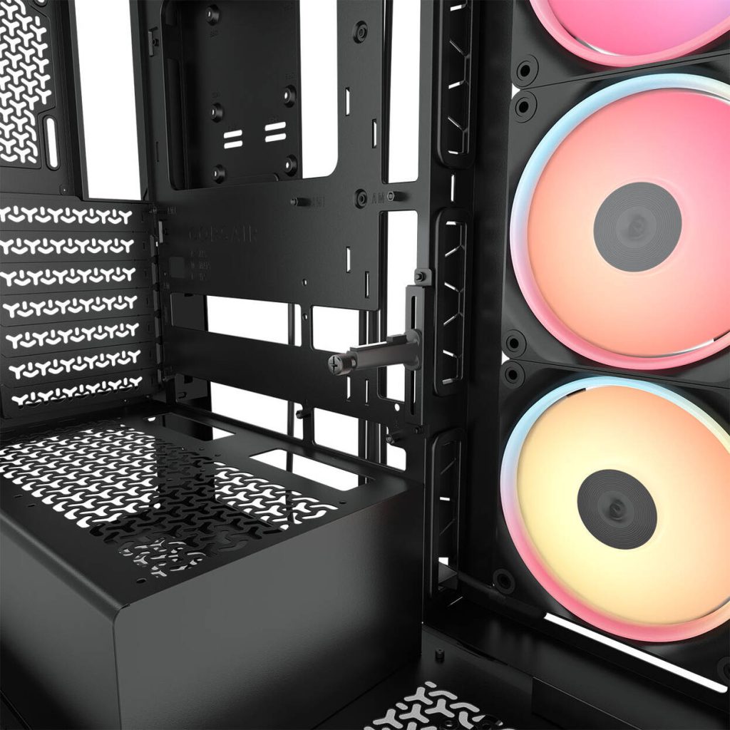 Corsair 3500X LX-R PC Case, Mid Tower, E-ATX, RGB, Tempered Glass - black