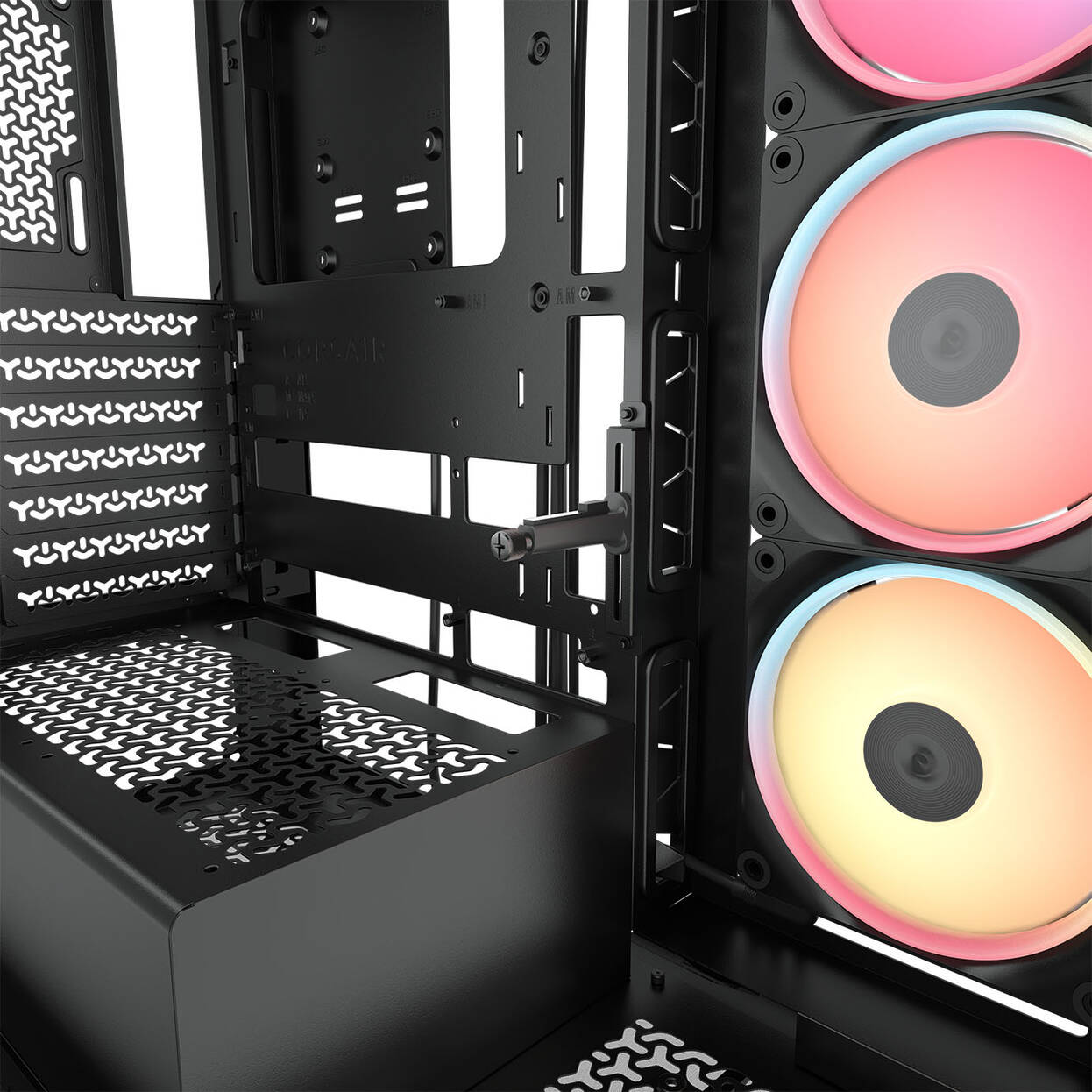 Corsair 3500X LX-R PC Case, Mid Tower, E-ATX, RGB, Tempered Glass - black
