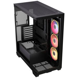 Corsair 3500X LX-R PC Case, Mid Tower, E-ATX, RGB, Tempered Glass - black