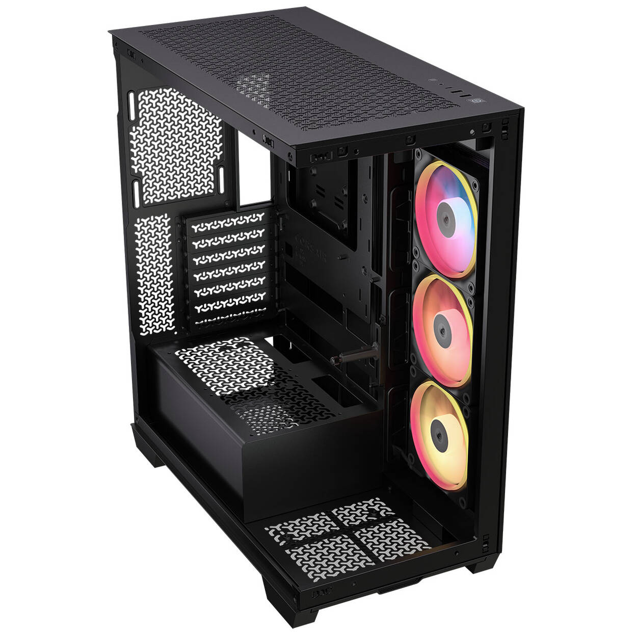 Corsair 3500X LX-R PC Case, Mid Tower, E-ATX, RGB, Tempered Glass - black