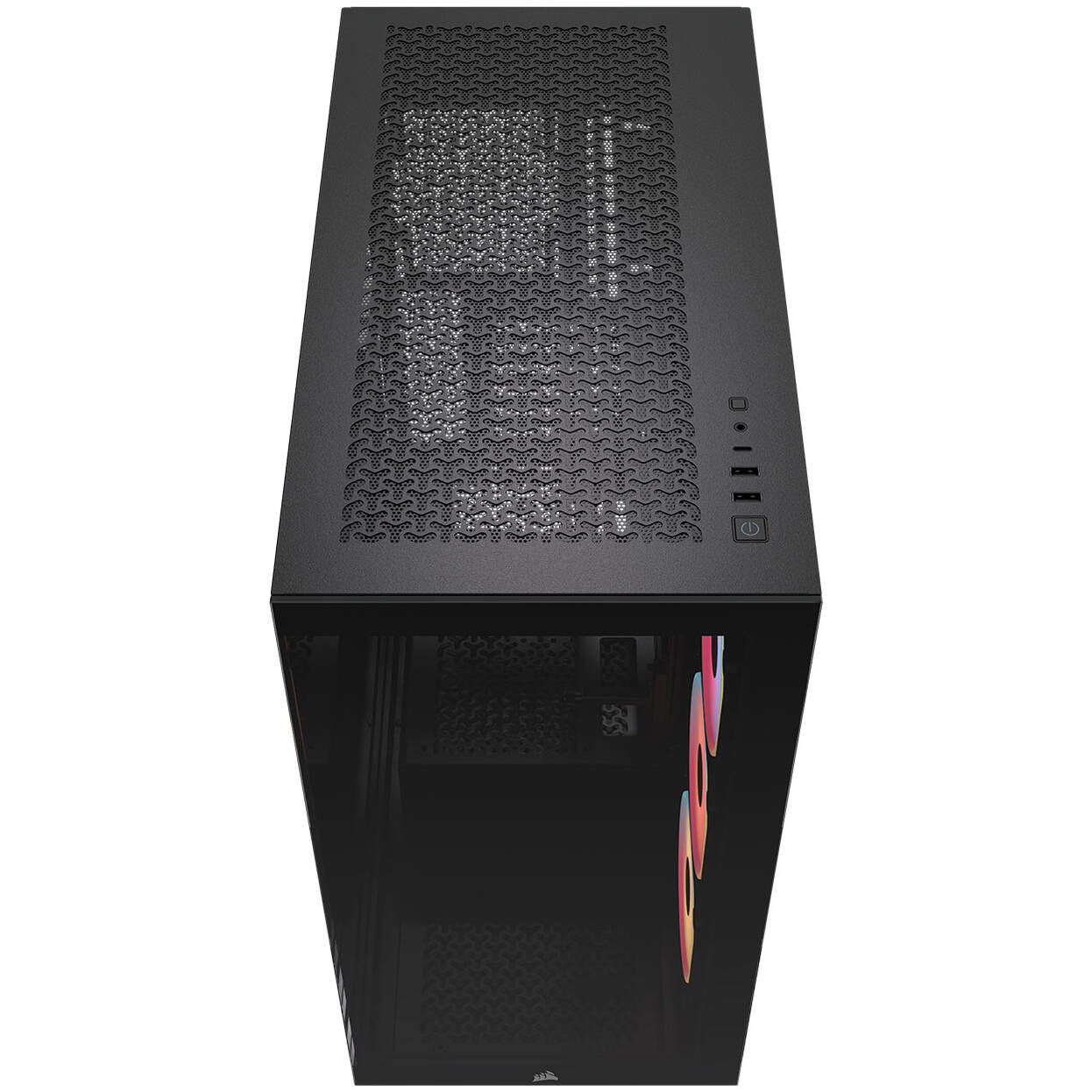 Corsair 3500X LX-R PC Case, Mid Tower, E-ATX, RGB, Tempered Glass - black