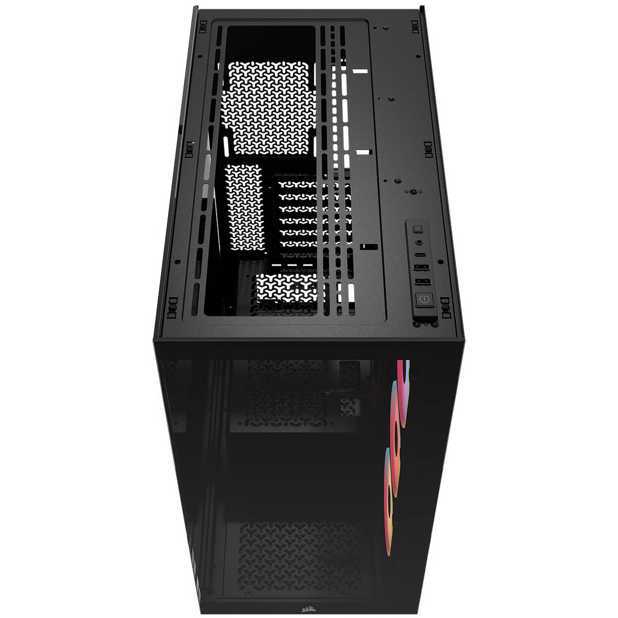 Corsair 3500X LX-R PC Case, Mid Tower, E-ATX, RGB, Tempered Glass - black