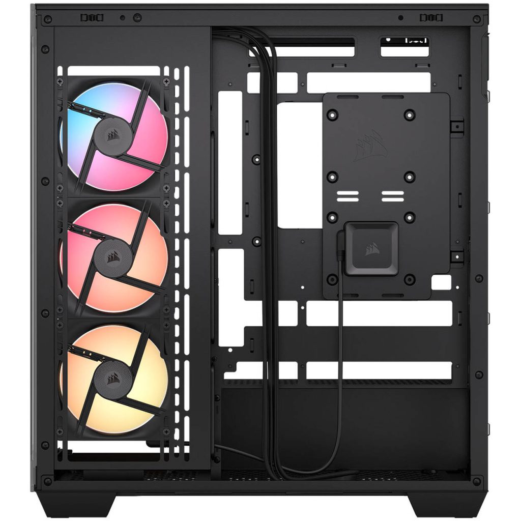 Corsair 3500X LX-R PC Case, Mid Tower, E-ATX, RGB, Tempered Glass - black
