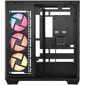 Corsair 3500X LX-R PC Case, Mid Tower, E-ATX, RGB, Tempered Glass - black