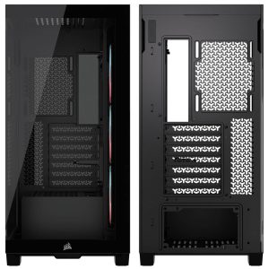 Corsair 3500X LX-R PC Case, Mid Tower, E-ATX, RGB, Tempered Glass - black