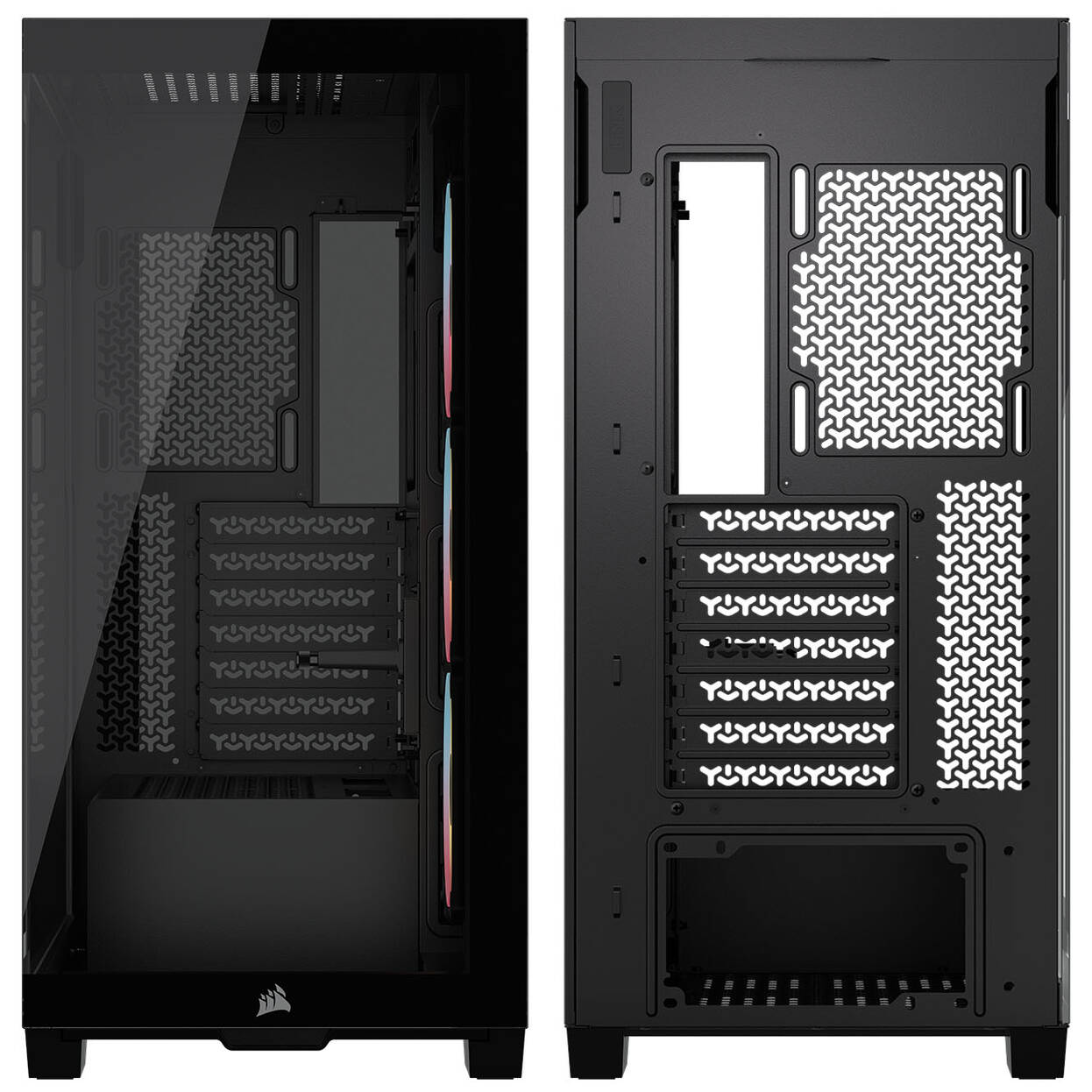 Corsair 3500X LX-R PC Case, Mid Tower, E-ATX, RGB, Tempered Glass - black