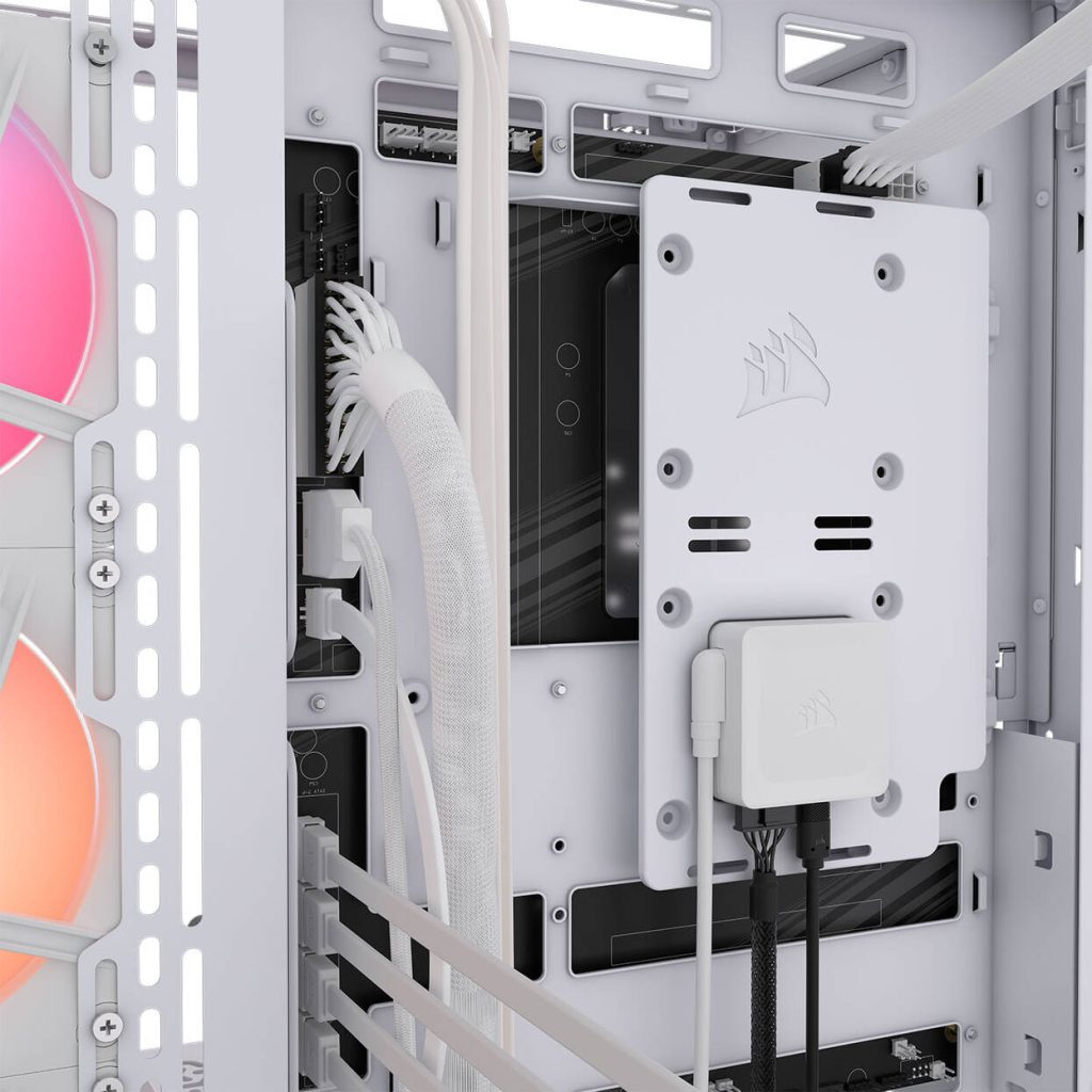 Corsair 3500X LX-R PC Case, Mid-Tower, E-ATX, RGB, Tempered Glass - white
