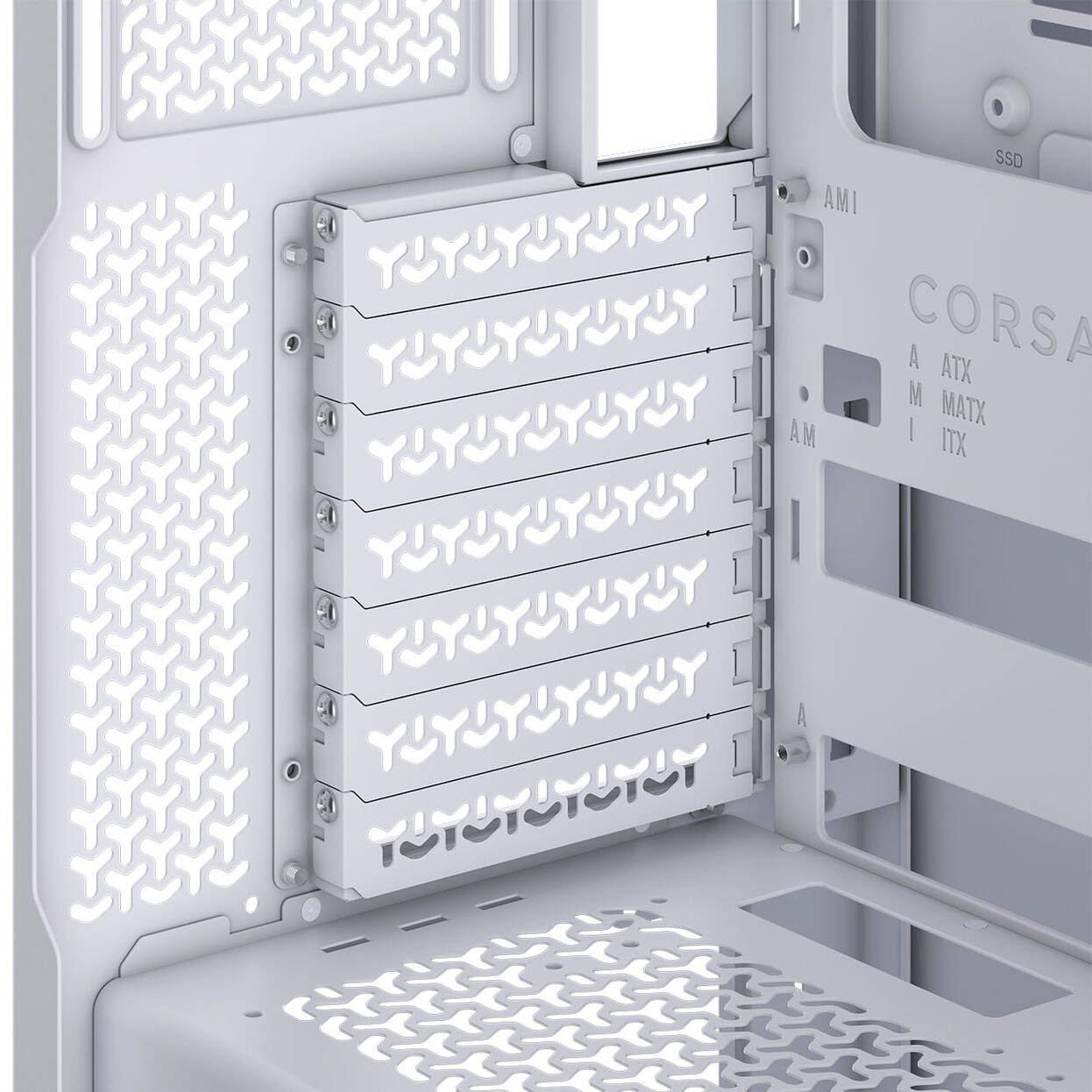 Corsair 3500X LX-R PC Case, Mid-Tower, E-ATX, RGB, Tempered Glass - white
