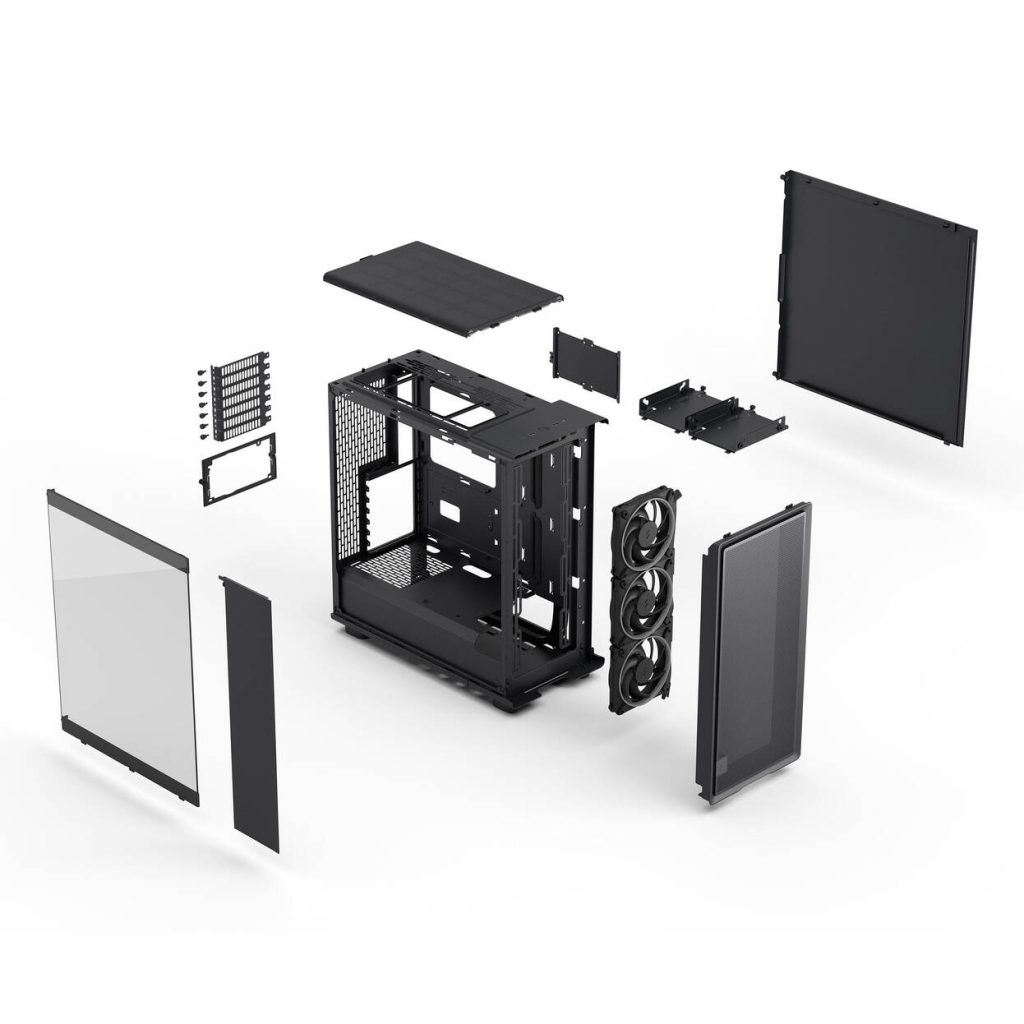 Fractal Design Epoch Black RGB TG Light tint PC case, mid-tower, ATX, tempered glass - black