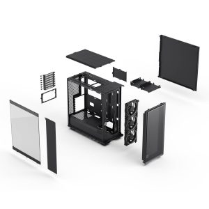 Fractal Design Epoch Black RGB TG Light tint PC case, mid-tower, ATX, tempered glass - black