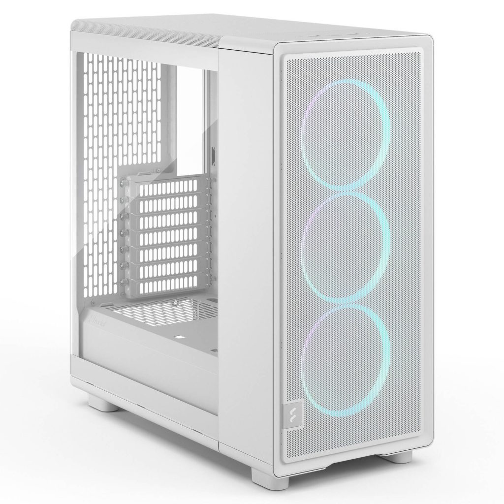 Fractal Design Epoch White RGB TG Clear Tint PC Case, Mid Tower, ATX, Tempered Glass - White