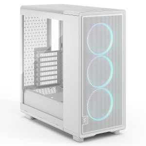 Fractal Design Epoch White RGB TG Clear Tint PC Case, Mid Tower, ATX, Tempered Glass - White