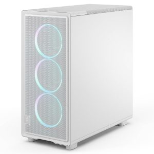 Fractal Design Epoch White RGB TG Clear Tint PC Case, Mid Tower, ATX, Tempered Glass - White