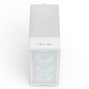 Fractal Design Epoch White RGB TG Clear Tint PC Case, Mid Tower, ATX, Tempered Glass - White