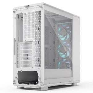 Fractal Design Epoch White RGB TG Clear Tint PC Case, Mid Tower, ATX, Tempered Glass - White