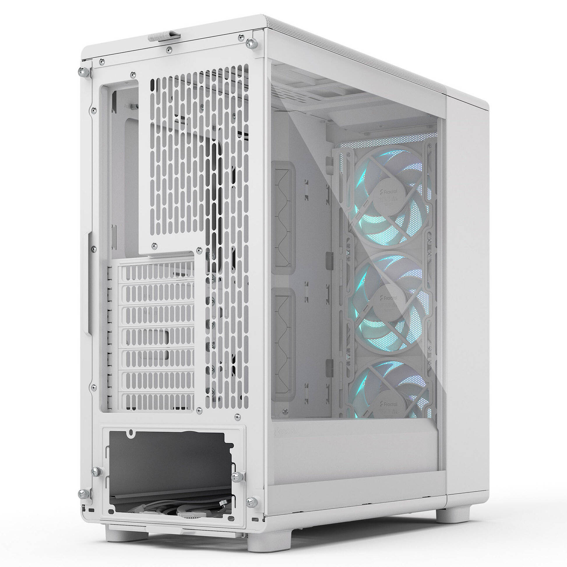 Fractal Design Epoch White RGB TG Clear Tint PC Case, Mid Tower, ATX, Tempered Glass - White