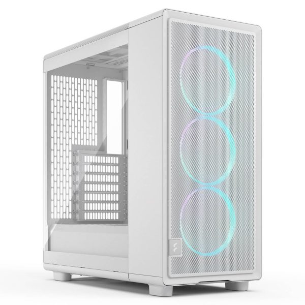 Fractal Design Epoch White RGB TG Clear Tint PC Case, Mid Tower, ATX, Tempered Glass – White