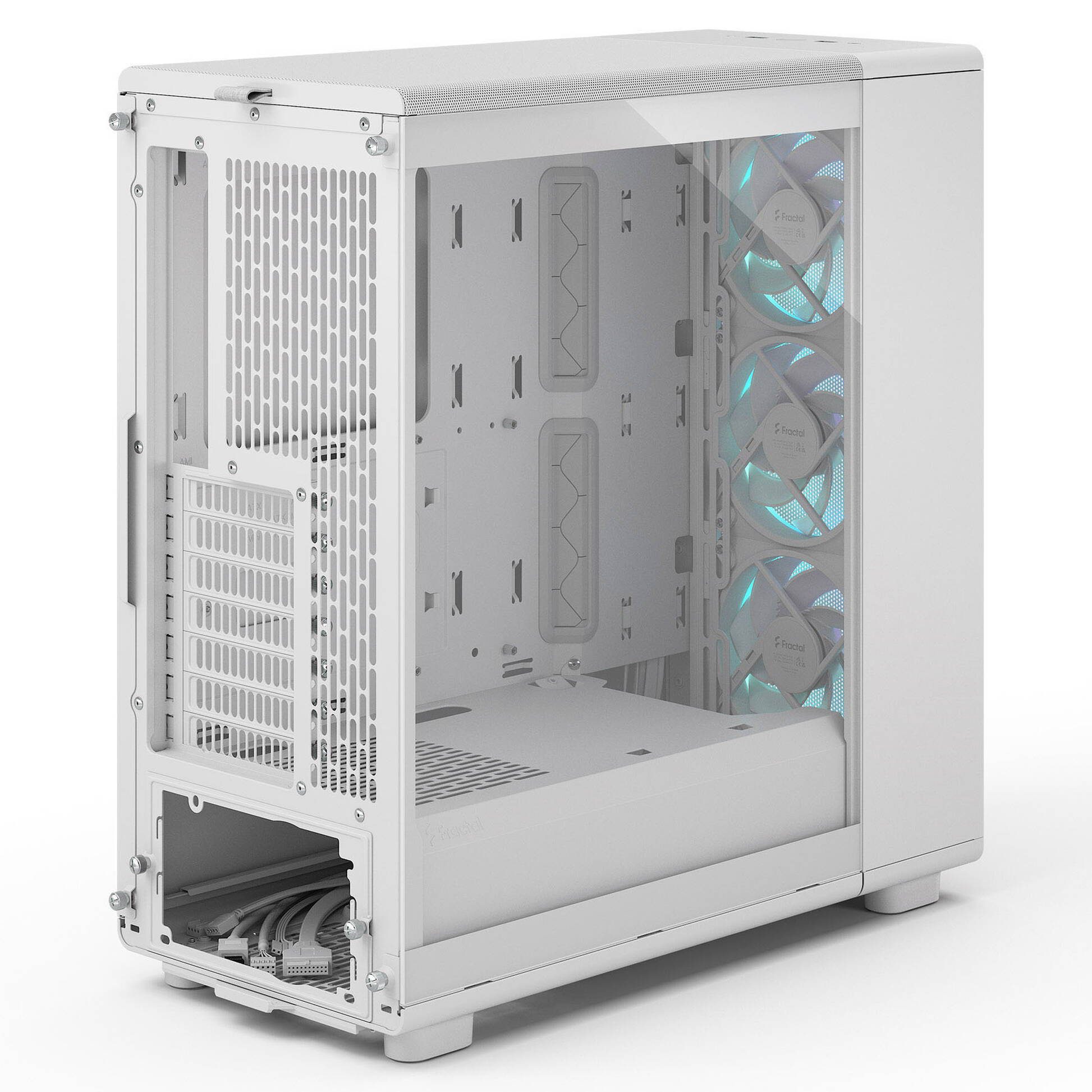 Fractal Design Epoch White RGB TG Clear Tint PC Case, Mid Tower, ATX, Tempered Glass - White