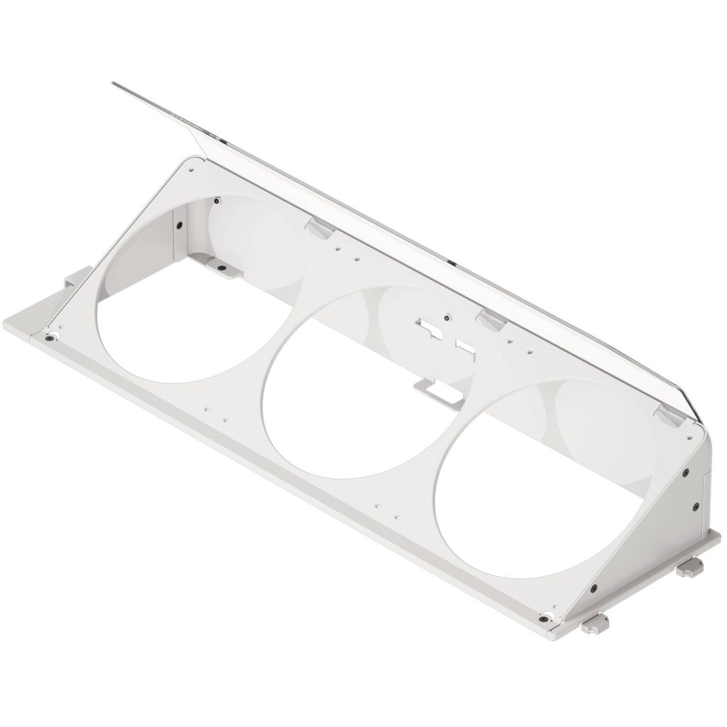 HAVN HS 420 Angled Bottom Fan Bracket - white