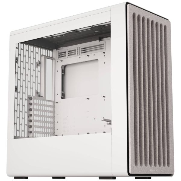 HAVN BF 360 PC Case, Midi Tower, E-ATX, Tempered Glass – White