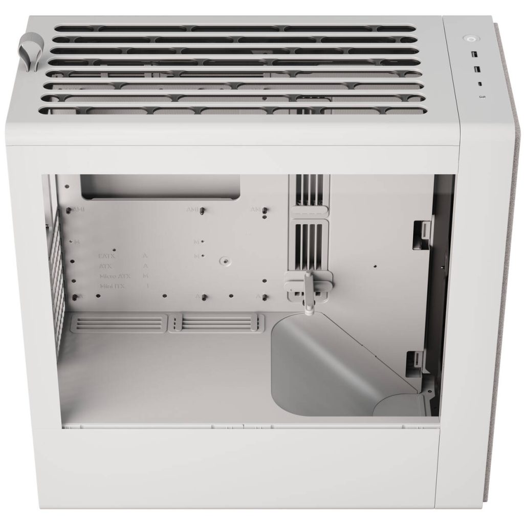HAVN BF 360 PC Case, Midi Tower, E-ATX, Tempered Glass - White