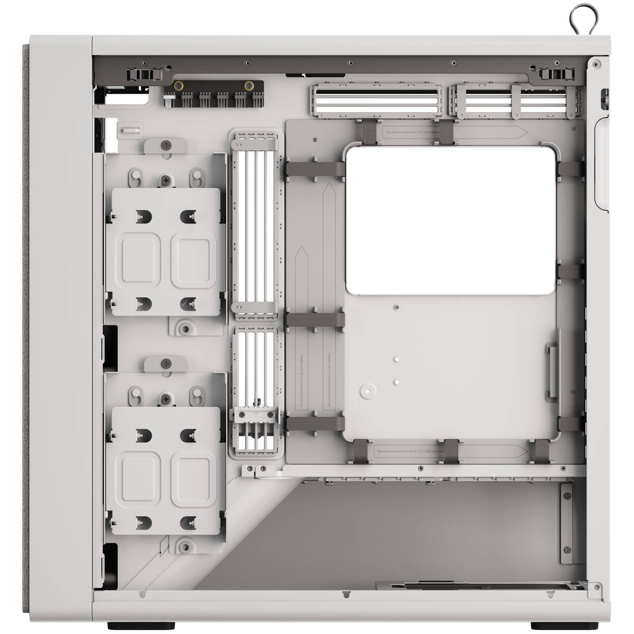 HAVN BF 360 PC Case, Midi Tower, E-ATX, Tempered Glass - White