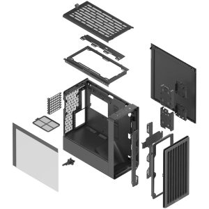HAVN BF 360 PC Case, Midi Tower, E-ATX, Tempered Glass - Black : image 10