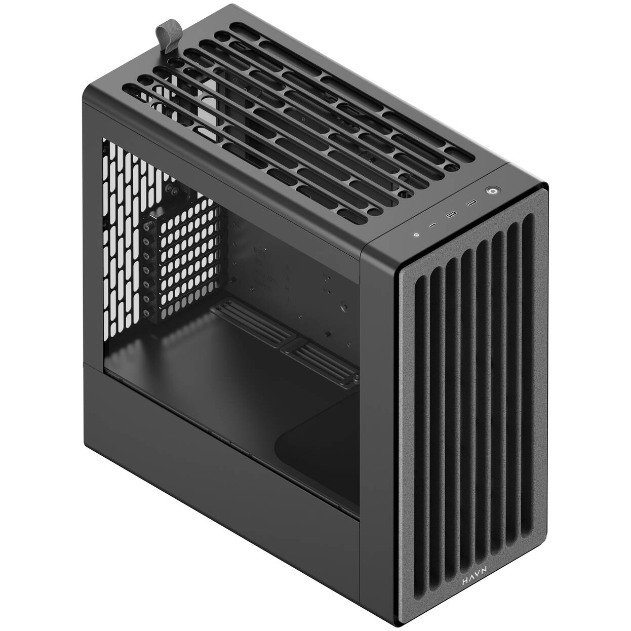 HAVN BF 360 PC Case, Midi Tower, E-ATX, Tempered Glass - Black : image 3