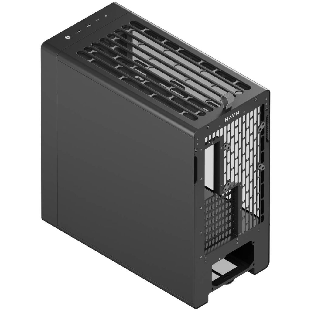 HAVN BF 360 PC Case, Midi Tower, E-ATX, Tempered Glass - Black : image 6