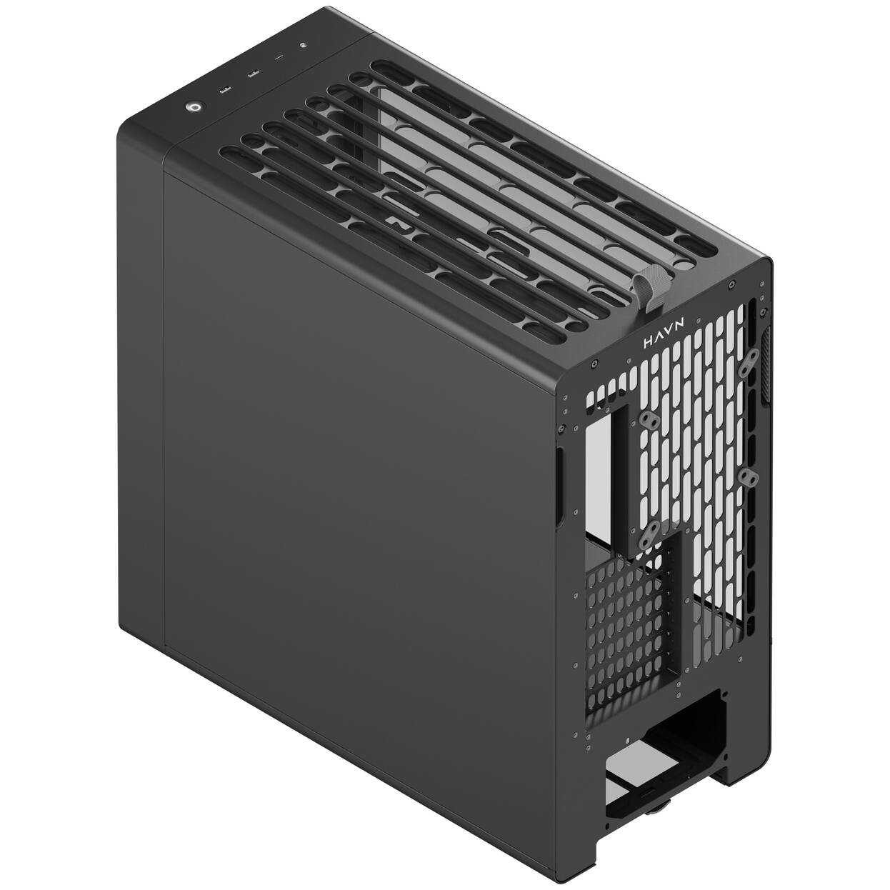 HAVN BF 360 PC Case, Midi Tower, E-ATX, Tempered Glass - Black : image 6