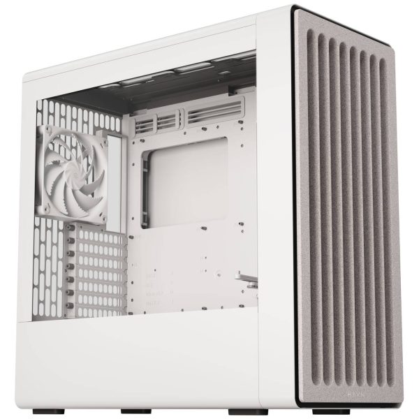 HAVN BF 360 Flow PC Case, Midi Tower, E-ATX, Tempered Glass – White
