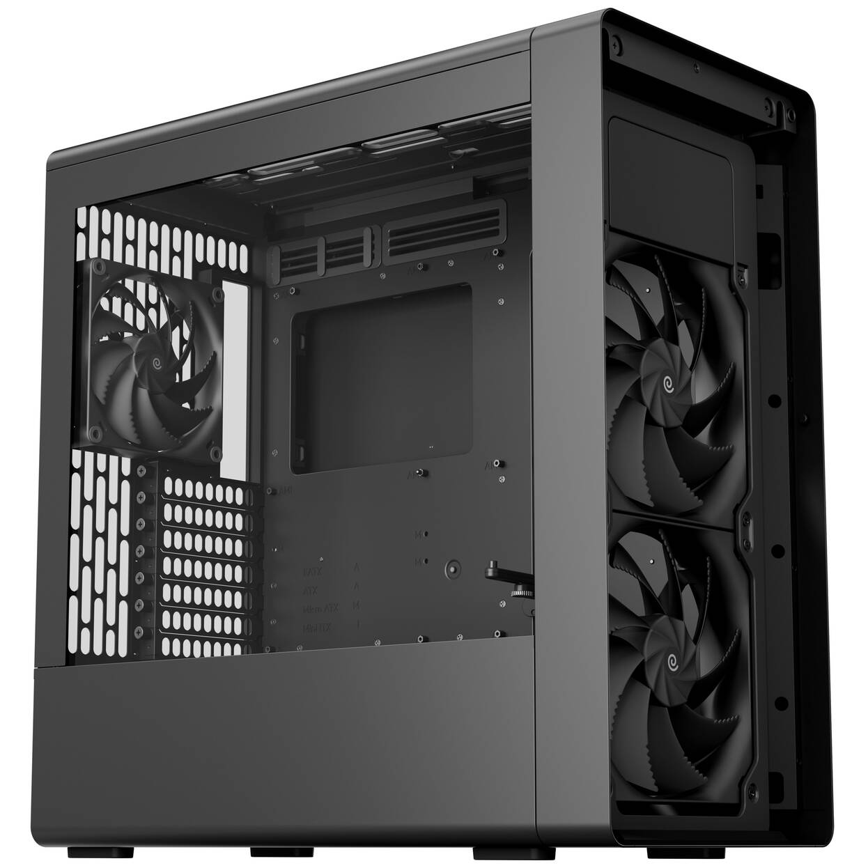 HAVN BF 360 Flow PC Case, Midi Tower, E-ATX, Tempered Glass - Black : image 2