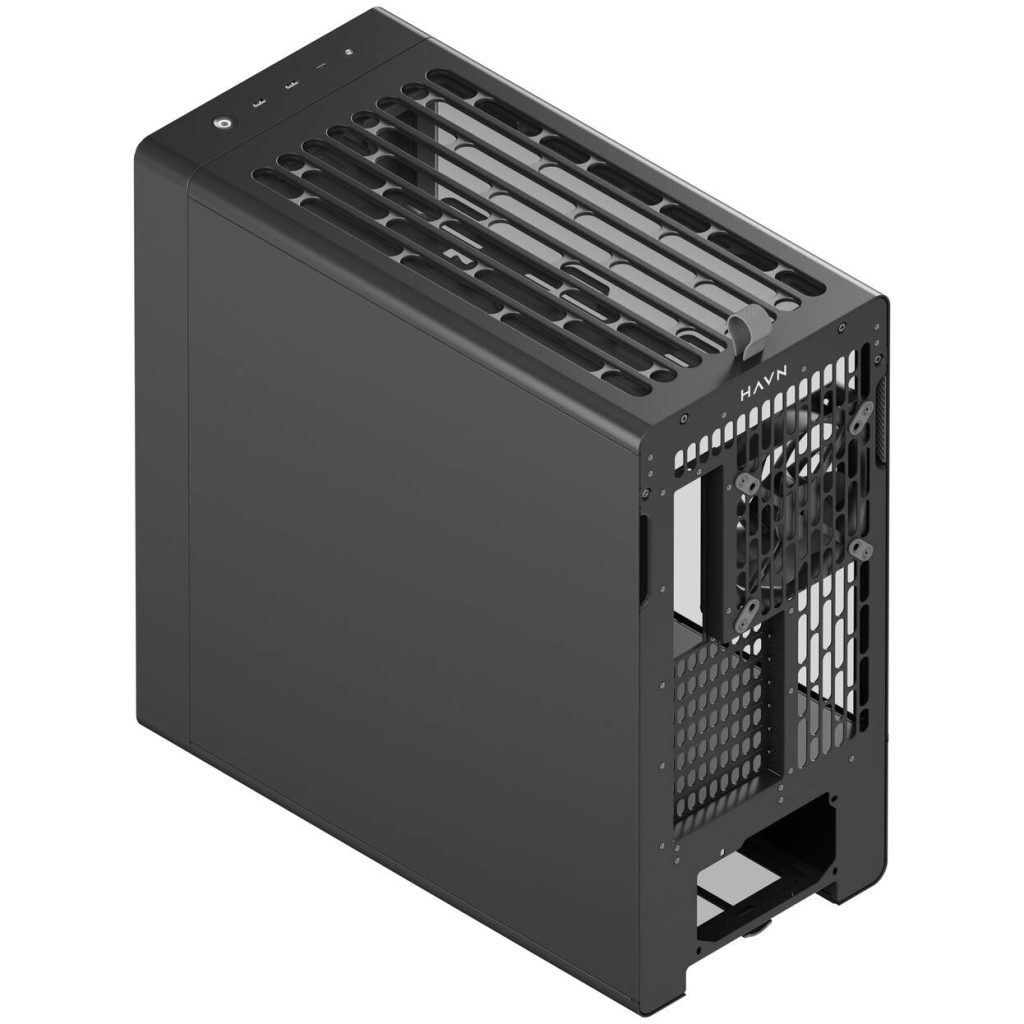 HAVN BF 360 Flow PC Case, Midi Tower, E-ATX, Tempered Glass - Black : image 6