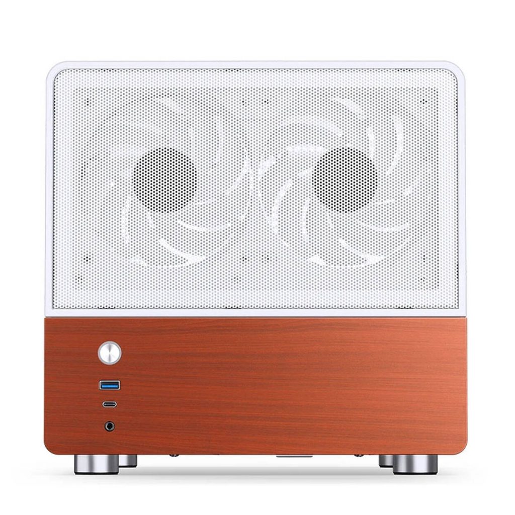 Jonsbo V12 PC Case, Mini Tower, Micro-ATX - White