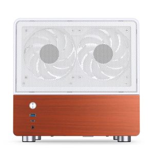Jonsbo V12 PC Case, Mini Tower, Micro-ATX - White