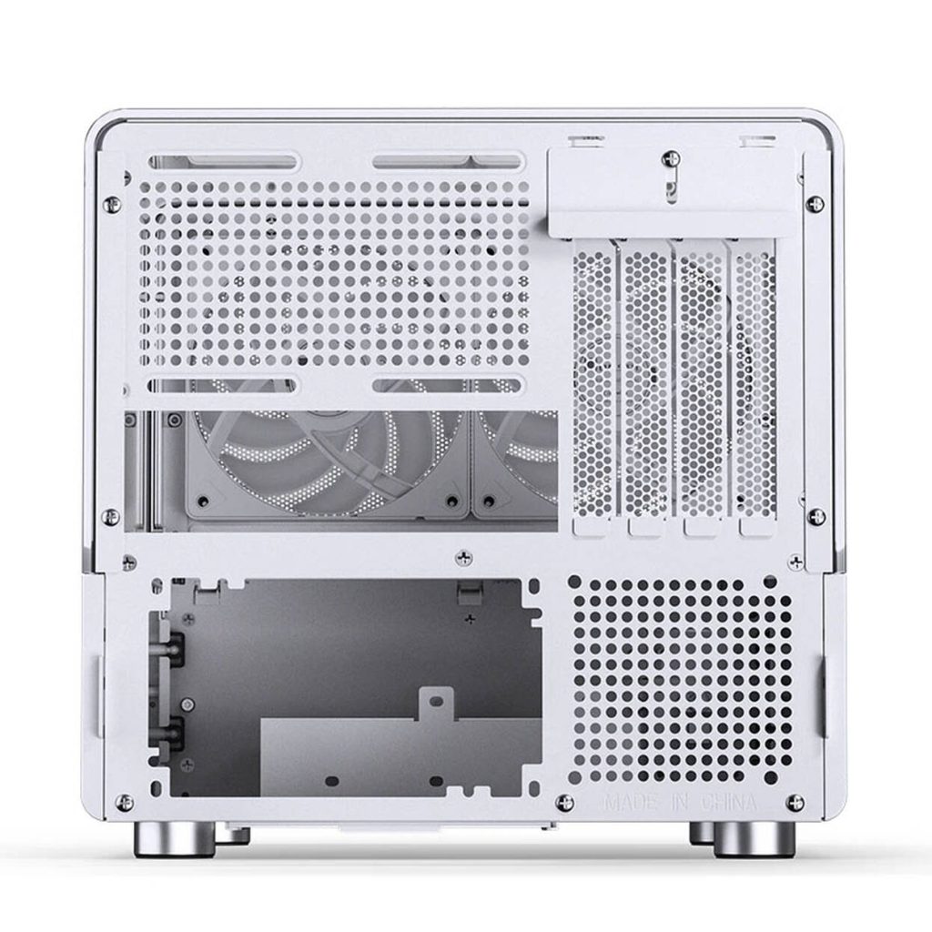 Jonsbo V12 PC Case, Mini Tower, Micro-ATX - White