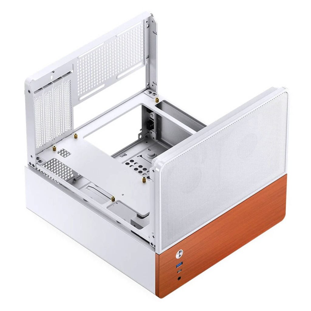Jonsbo V12 PC Case, Mini Tower, Micro-ATX - White