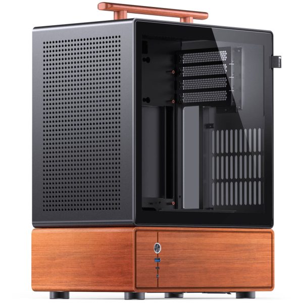 Jonsbo T7 PC Case, Mid Tower, mATX, Tempered Glass – black