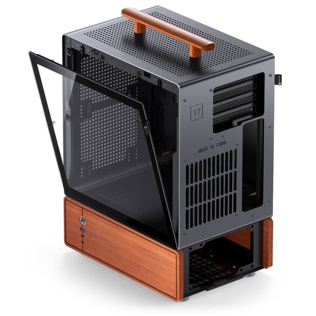 Jonsbo T7 PC Case, Mid Tower, mATX, Tempered Glass - black