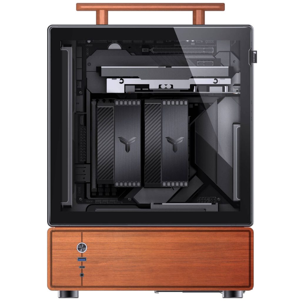 Jonsbo T7 PC Case, Mid Tower, mATX, Tempered Glass - black