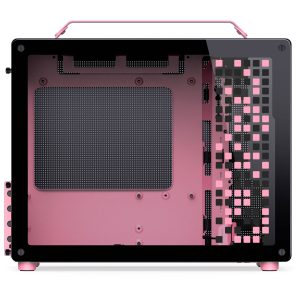 Jonsplus (Jonsbo) Z20 Micro-ATX case, with carrying handle - black/pink