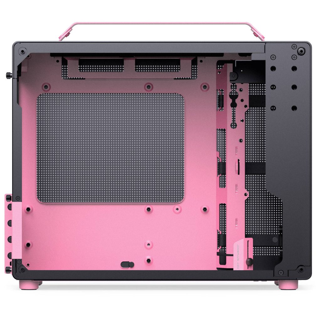 Jonsplus (Jonsbo) Z20 Micro-ATX case, with carrying handle - black/pink